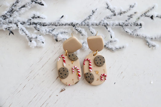 Candy Cane and Cookies #1 Earrings