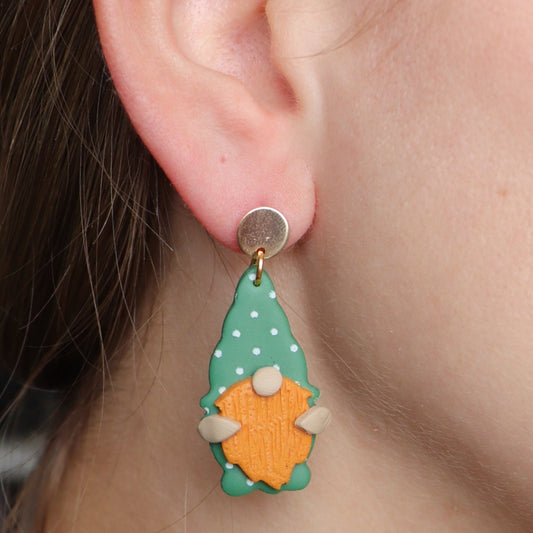 St. Patrick's Day Gnome Earrings