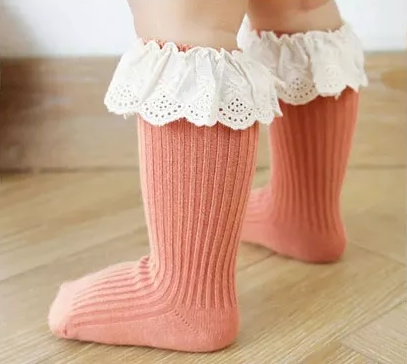 Knee High Lace Socks